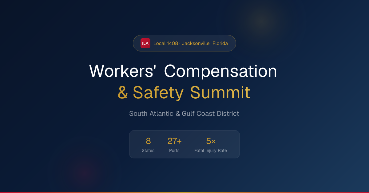 ILA Workers' Compensation & Safety Summit | Local 1408